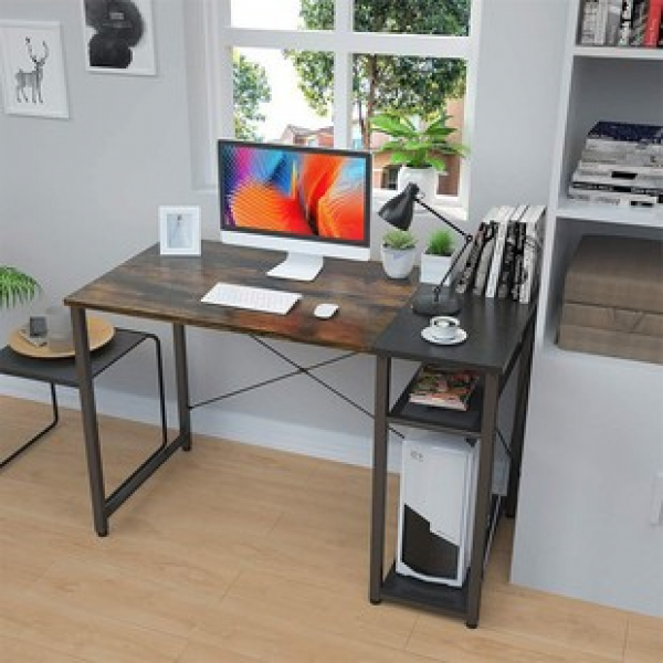 Cross border direct sales household single living room bedroom steel wood desk desk computer desk desktop minimalist office desk