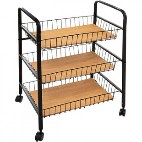 Kitchen storage rack, mobile wheeled cart, multi-layer vegetable basket storage rack, floor standing fruit and vegetable storage rack