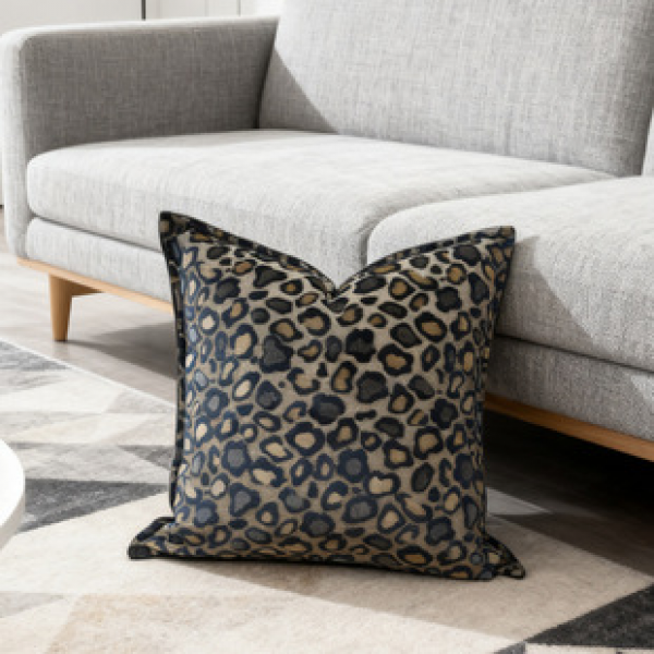 French high-end home living room bedroom pillow with wave soft velvet texture retro model room in car waist headboard pillow