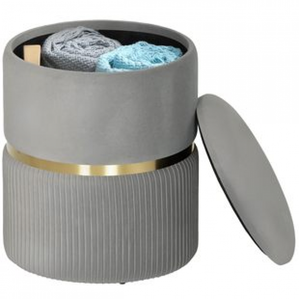 Cross border factory direct sales, light luxury, simple makeup table, round stool, designer, living room, bedroom stool, round storage stool, popular item