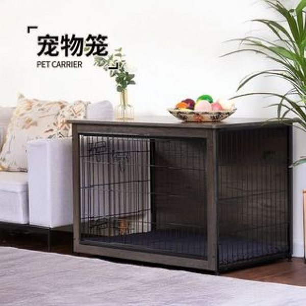 Cross border hot selling small dog iron cage storage rack, large dog square tube thickened pet dog cage, dog nest trend