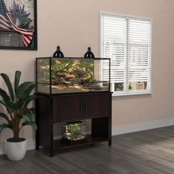 Cross border direct sales fish tank accessories storage cabinet feeding box does not occupy space and has a large capacity metal aquarium bracket