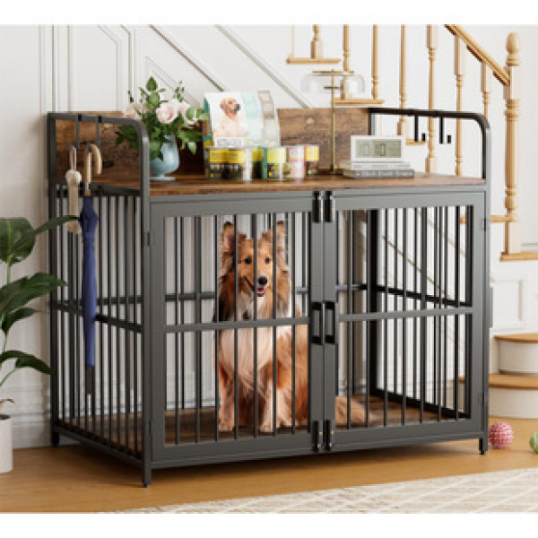 Dog cage Small and medium-sized dog indoor with toilet border collie Small pet cage Dog Labrador golden dog cage