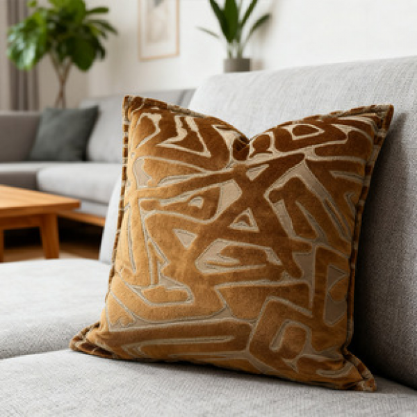 New Chinese style antique style artist pillow, living room sofa, waist cushion, sample room decoration, homestay headboard cushion