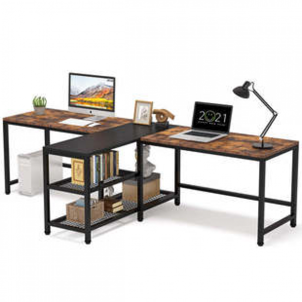 Cross border double person esports desk, simple modern desktop computer desk, bedroom long table, simple study, office desk