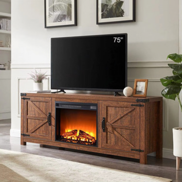 Cross border rural style hidden side cabinets, barns, side cabinets, living room furniture, cross-border fireplaces, TV stands, storage cabinets