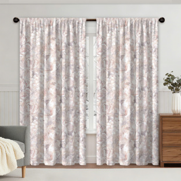 2PCS Flower Landscape Pattern Curtain Factory OEM 3D Digital Printing Cross border Amazon Curtain Hot Selling Pattern