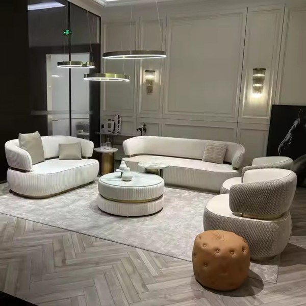 Sitting Room Italian Style Home Furniture Luxury Design Velvet 1 2 3 Seater Sofa Set Furniture Villa Living Room Couches