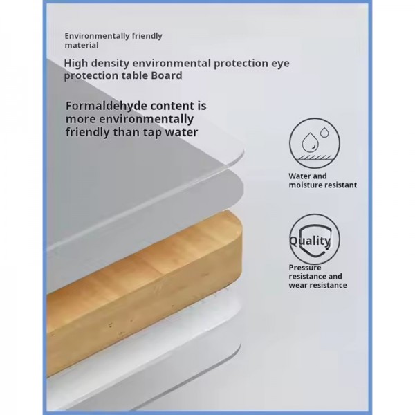 Ergonomic Student Furniture With Bookcase Sponge Cushion Chair School Furniture Set