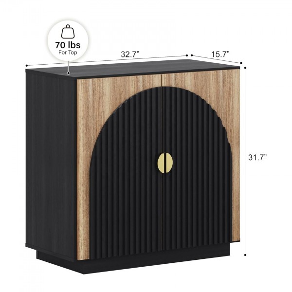 Wholesale OEM Narrow Console Table Black Sideboard Buffet Cabinet with Storage for Dining Room Kitchen Living Room