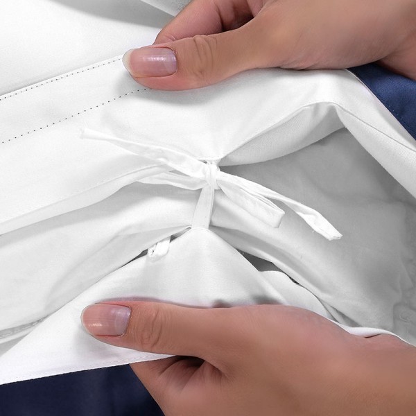 High-end four-piece hotel bedding set 100% cotton king-size embroidered duvet cover with pillowcases