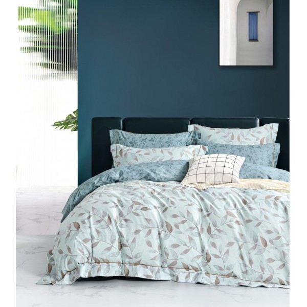 Pure cotton printed custom size duvet cover bed sheet set pillowcase set