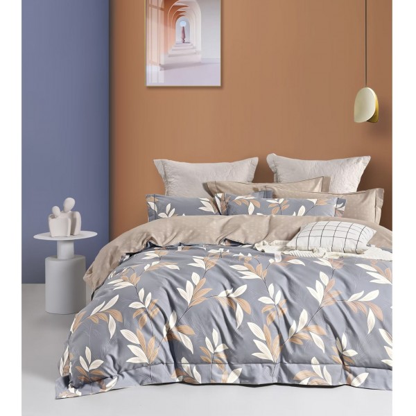 Pure cotton printed custom size duvet cover bed sheet set pillowcase set