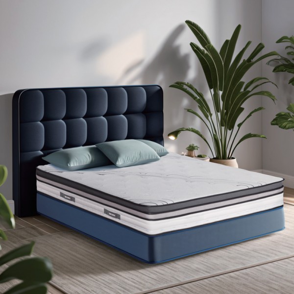 Memory foam slow rebound mattress with adjustable softness and hardness non-slip quilted pocket-spring mattress