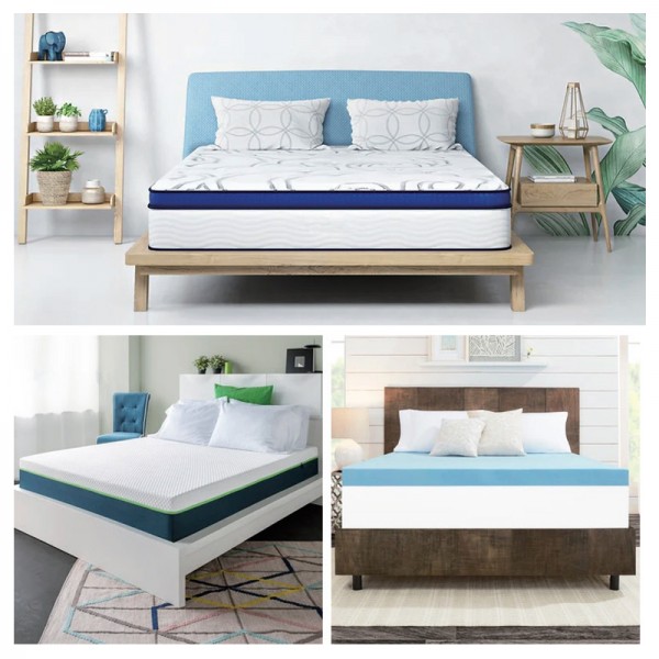 Slow rebound mattress Memory foam Adjustable firmness Molded mattress