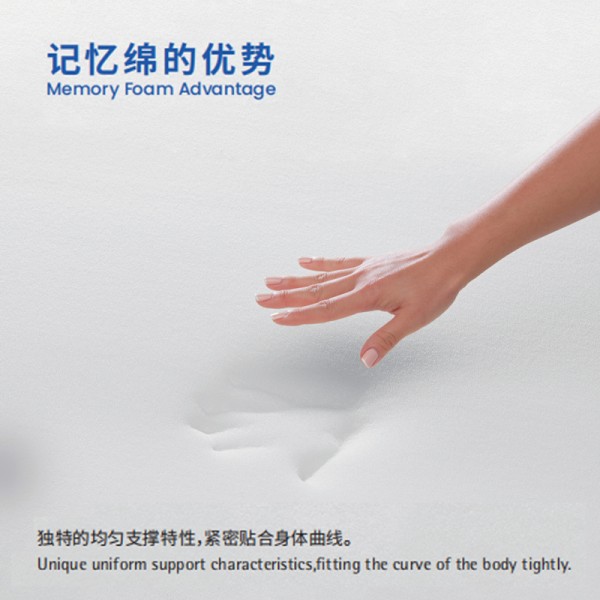 Slow rebound mattress Memory foam Adjustable firmness Molded mattress