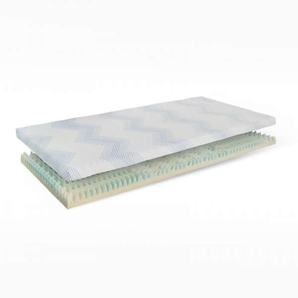 Memory foam thin pad 5-zone mattress topper