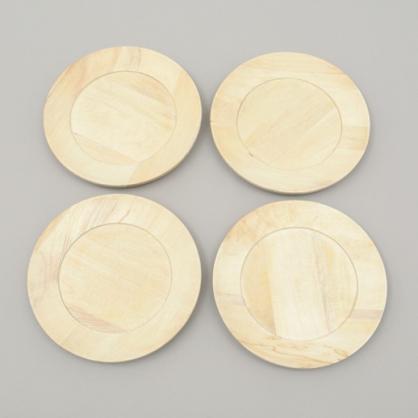 Handcrafted 13" Wood Charger Plate - Wooden Dinning Placemat - Artisan Wood Tableware