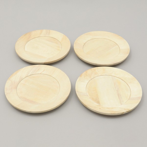 Handcrafted 13" Wood Charger Plate - Wooden Dinning Placemat - Artisan Wood Tableware