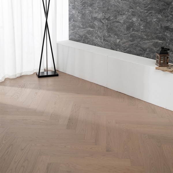 Birch series multi-layer solid wood flooring oak/walnut planks herringbone spelling can be customised LS-HX2007