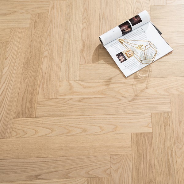 Birch series multi-layer solid wood flooring oak/walnut planks herringbone spelling can be customised LS-HX2008