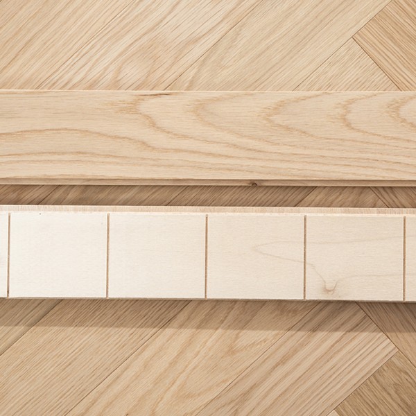 Birch series multi-layer solid wood flooring oak/walnut planks herringbone spelling can be customised LS-HX2008