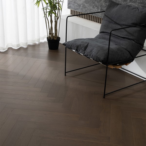 Birch series multi-layer solid wood flooring oak/walnut planks herringbone thickened wear LS-HX2009