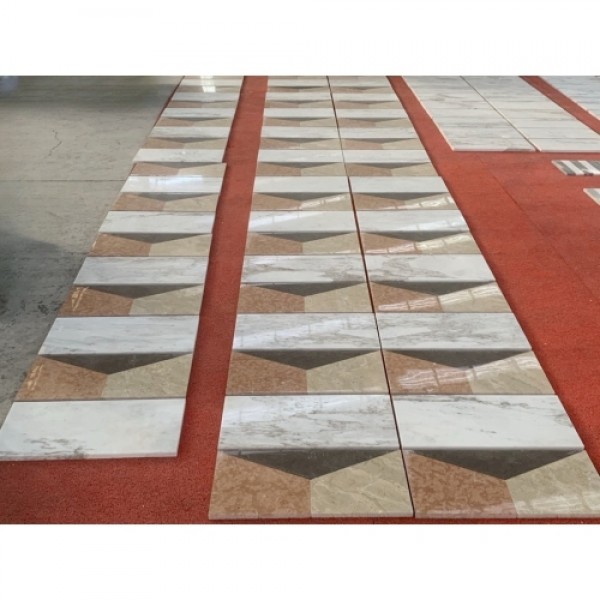 12*24 Waterjet marble,White Gold Red Grey 4 color, natural marble, for floor and wall,polished marble tile, natural stone, genuine marble, real marble, 1 box each pattern 2 pcs