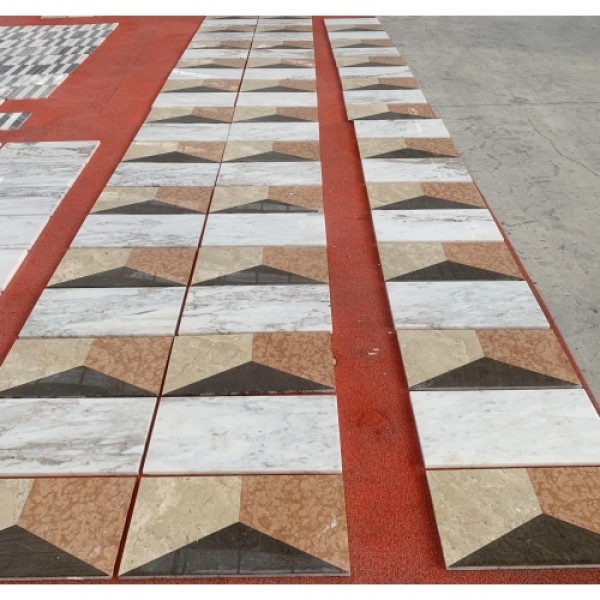 12*24 Waterjet marble,White Gold Red Grey 4 color, natural marble, for floor and wall,polished marble tile, natural stone, genuine marble, real marble, 1 box each pattern 2 pcs