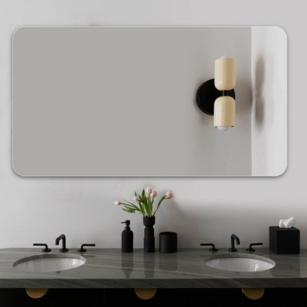 Bathroom Vanity Mirror , Wall-Mounted Mirror for Bathroom Anti-Fog Waterproof 