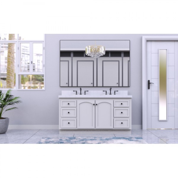 60"x36" Oversized Modern Rectangle Bathroom Mirror with Balck Frame Decorative Large Wall Mirrors for Bathroom Living Room Bedroom Vertical or Horizontal Wall Mounted mirror with Aluminum Frame 