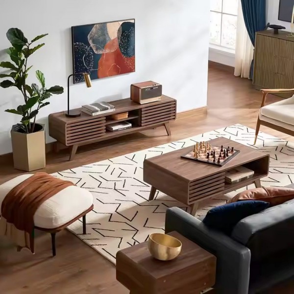 Modern Elegant TV Cabinet Entertainment Center Media Console TV Table Luxury Soporte De TV Stand for Living Room Bedroom