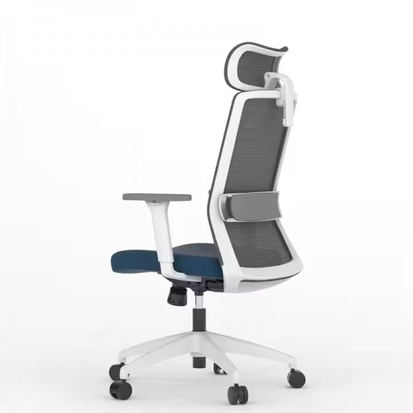 High Back Ergonomic Adjustable Armrest Home Luxury Rolling Chair Guest Manager Swivel Comfort Mesh Office Chair Furniture