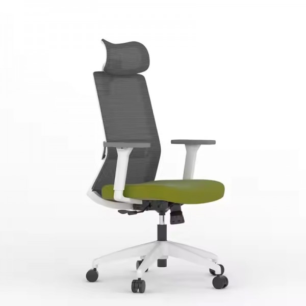 High Back Ergonomic Adjustable Armrest Home Luxury Rolling Chair Guest Manager Swivel Comfort Mesh Office Chair Furniture